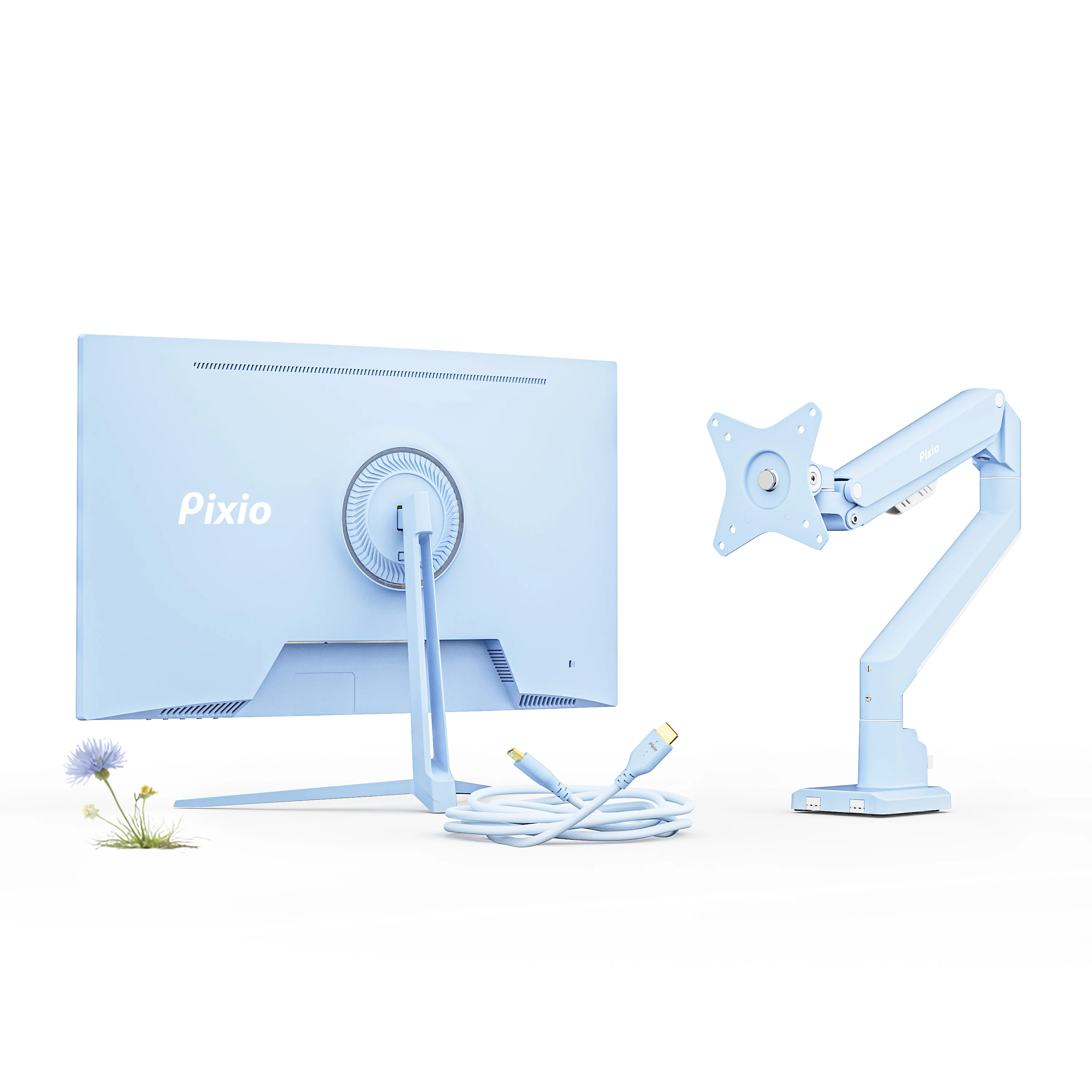 PX246 Wave Bundle: Includes Monitor Arm + Accessories - Image 2